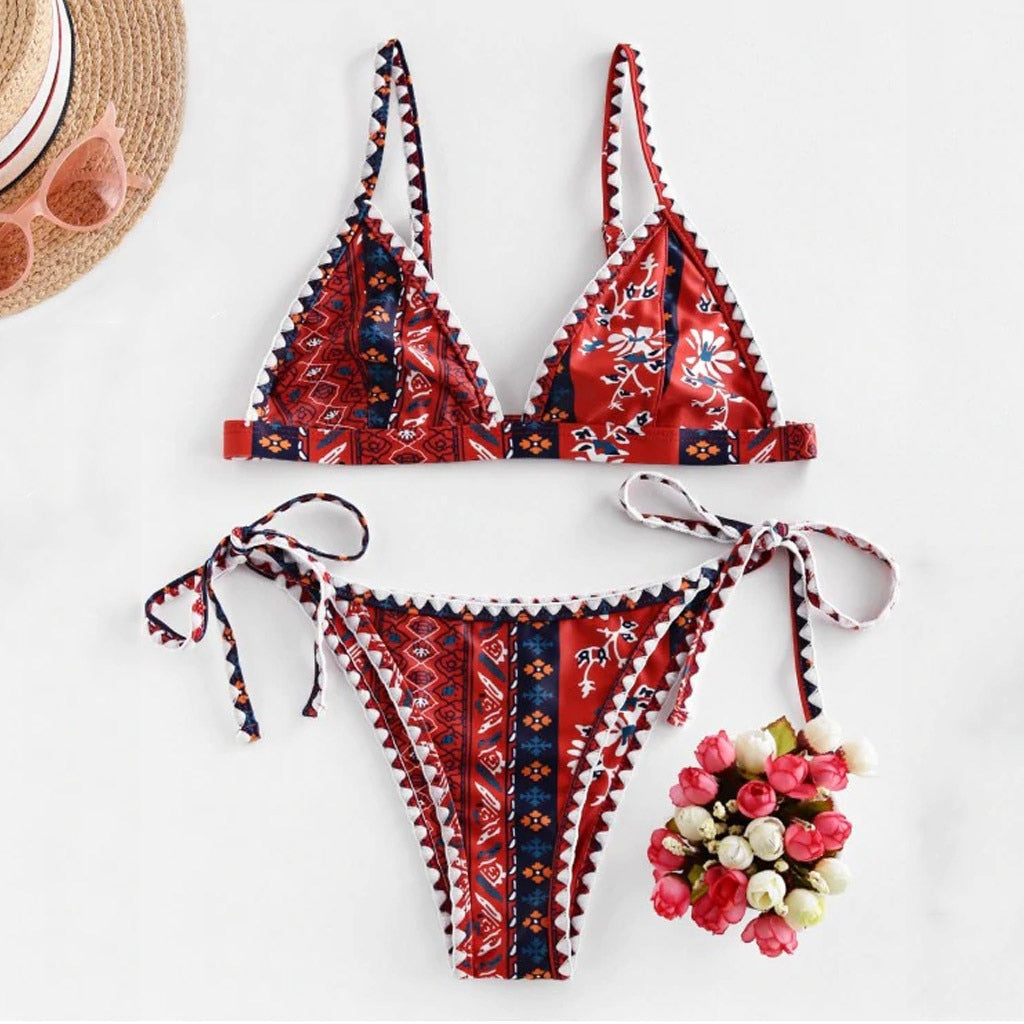 Bohemian Brazilian Push Up Bikini Set