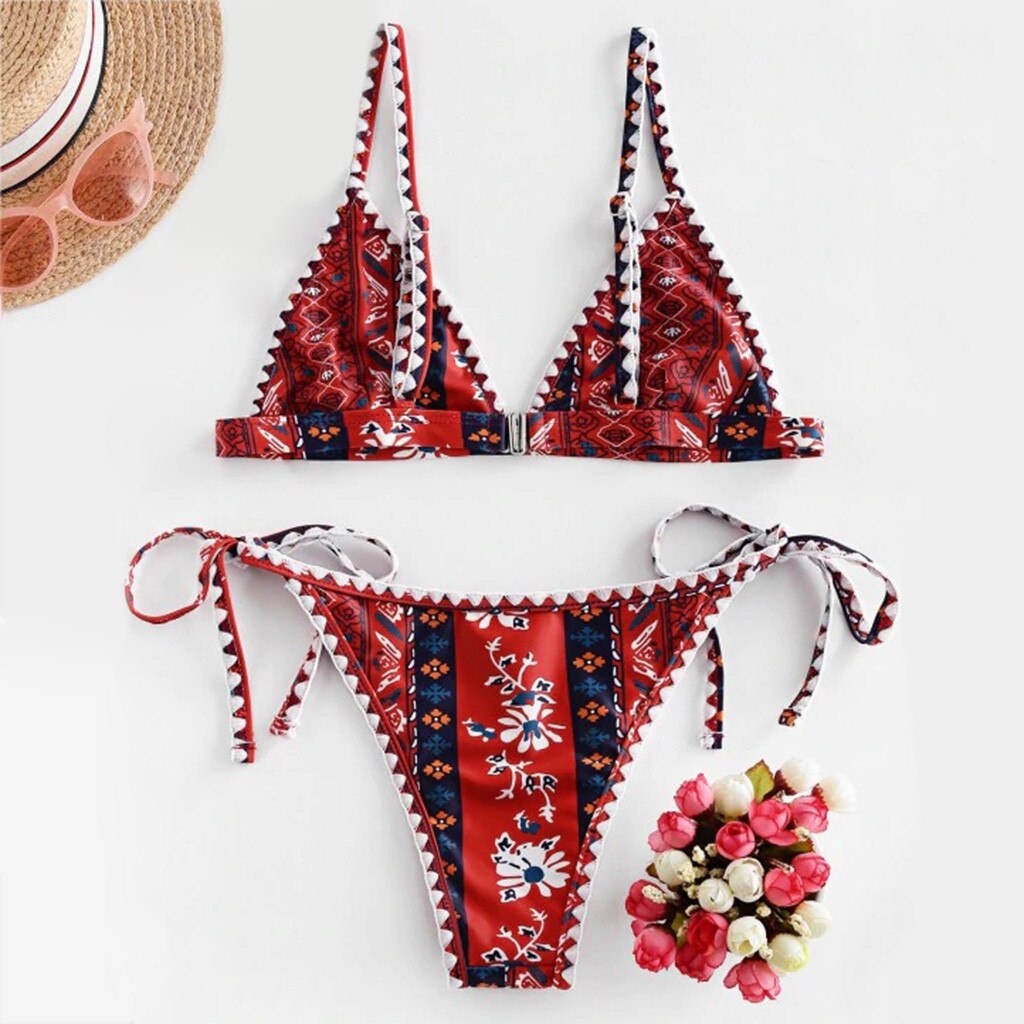 Bohemian Brazilian Push Up Bikini Set
