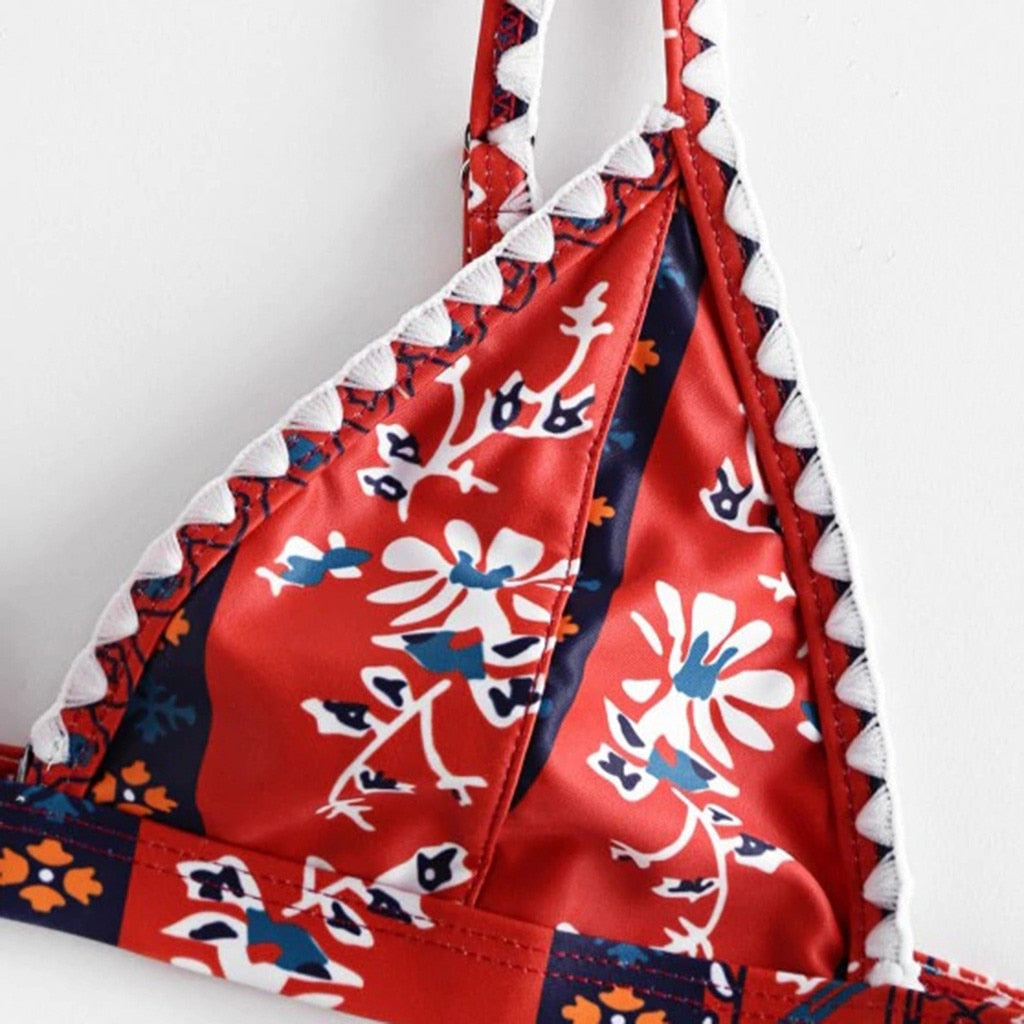 Bohemian Brazilian Push Up Bikini Set