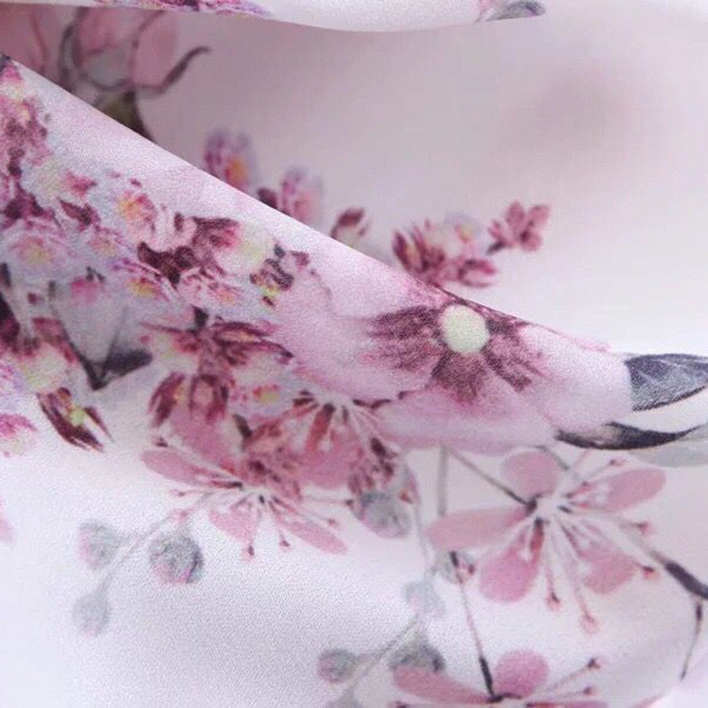 Chest Printing Bow Short Sleeve Mini Dress