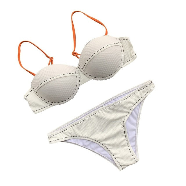 Patchwork Bikini Set