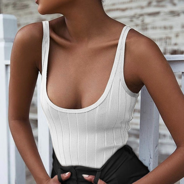 Tight Triangle Sleeveless Bodysuit