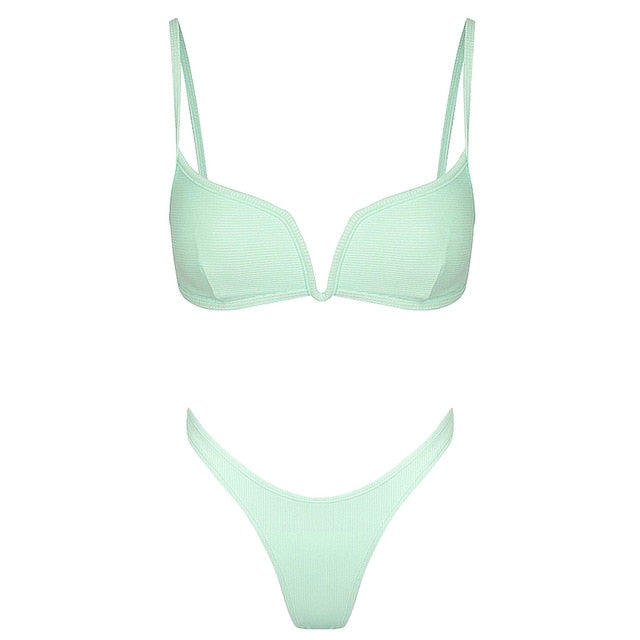 Bandeau Bandage Bikini Set Push-Up Brazilian Swimwear