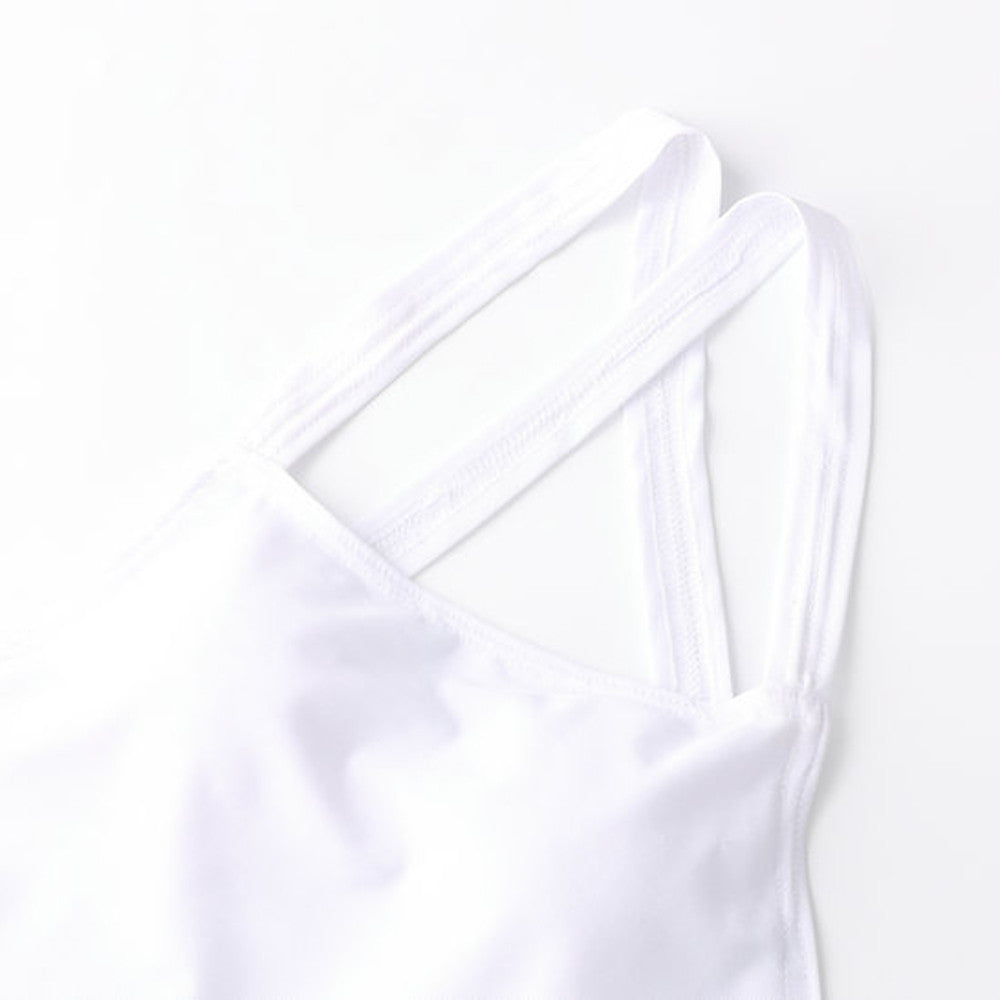 Cross Back Bandage One Piece Padded Swimsuit