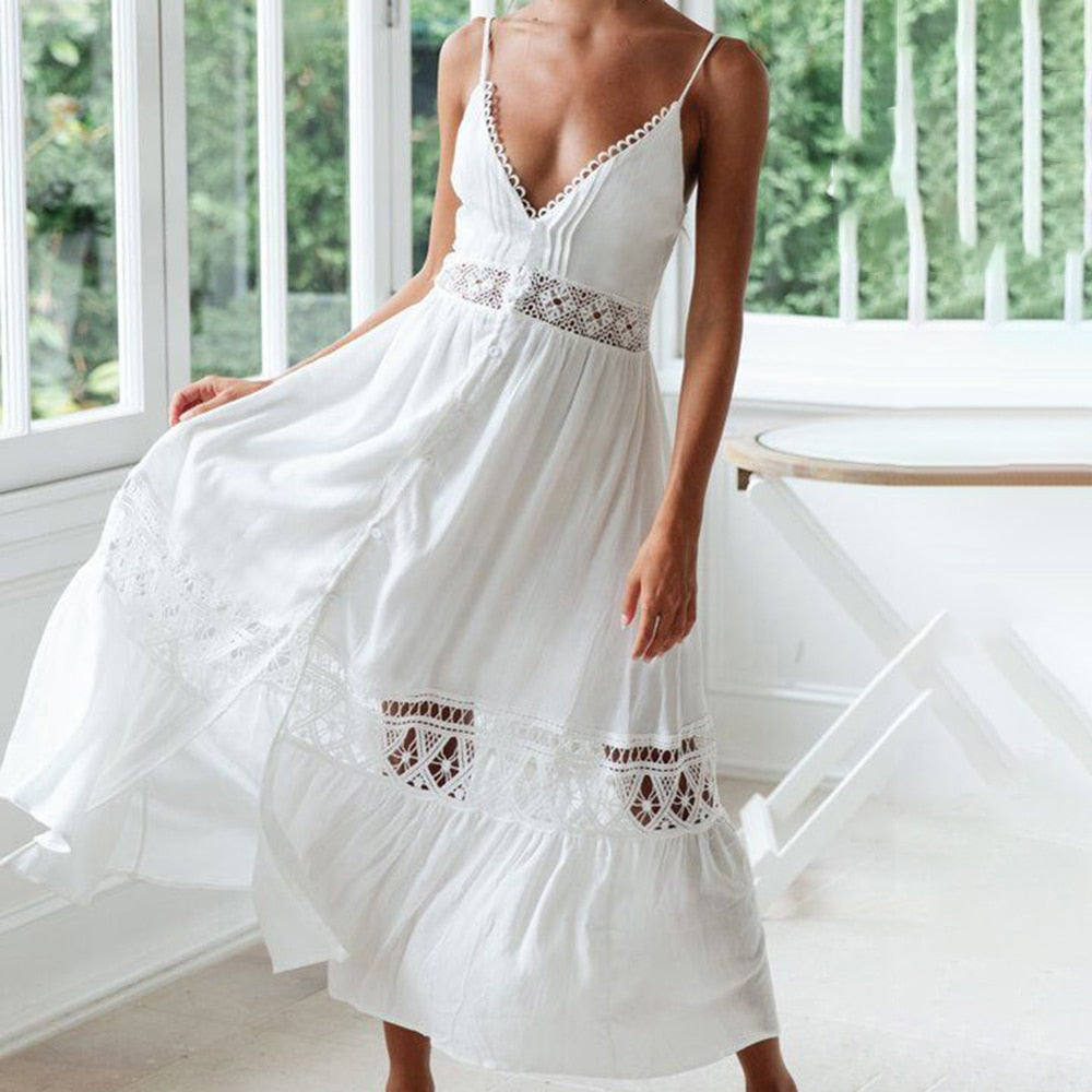 CALOFE Long Maxi Dress Beach Cover Up