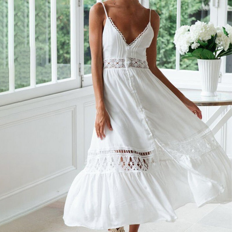 CALOFE Long Maxi Dress Beach Cover Up