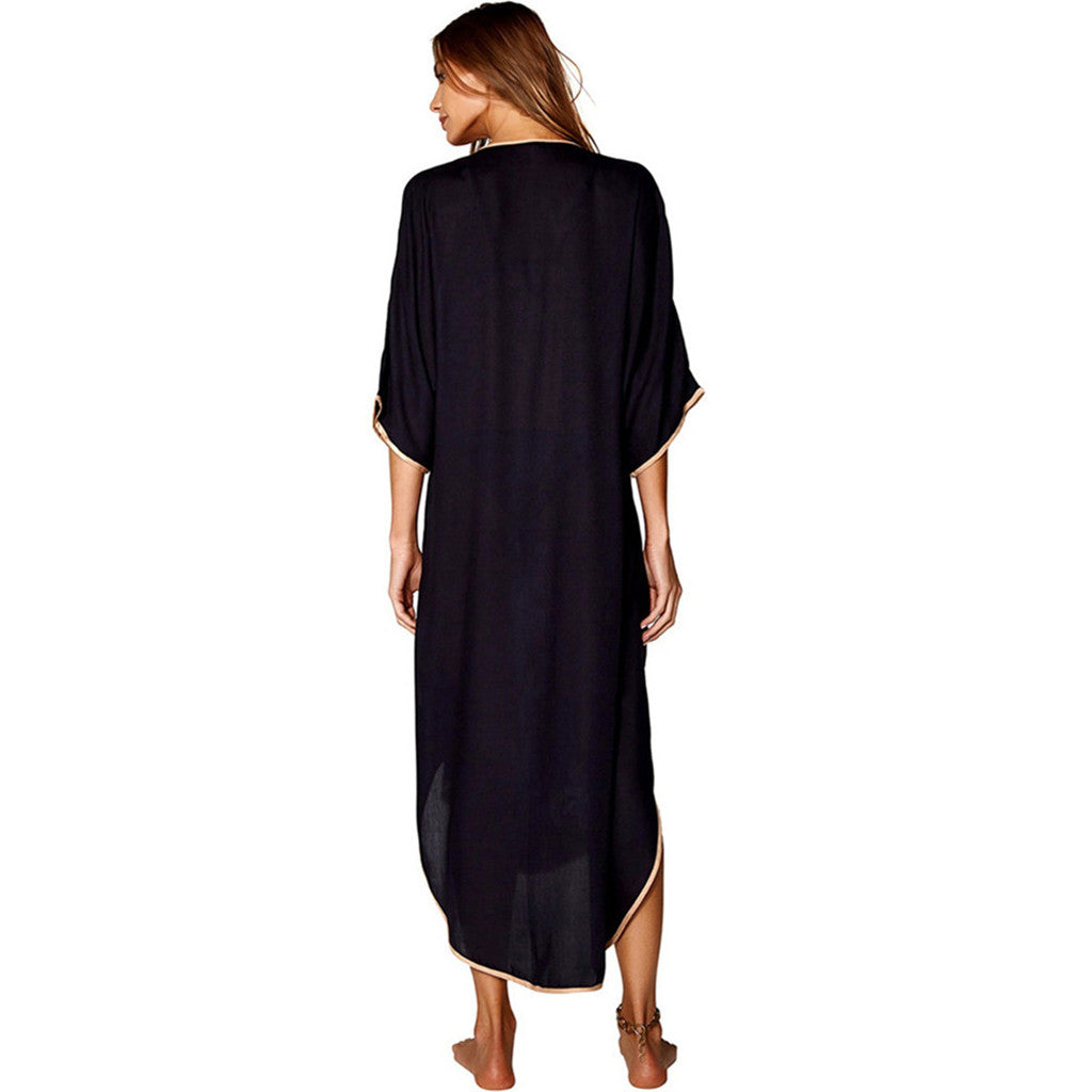 Women Printed Kimono Cardigan Swimsuit Cover Up