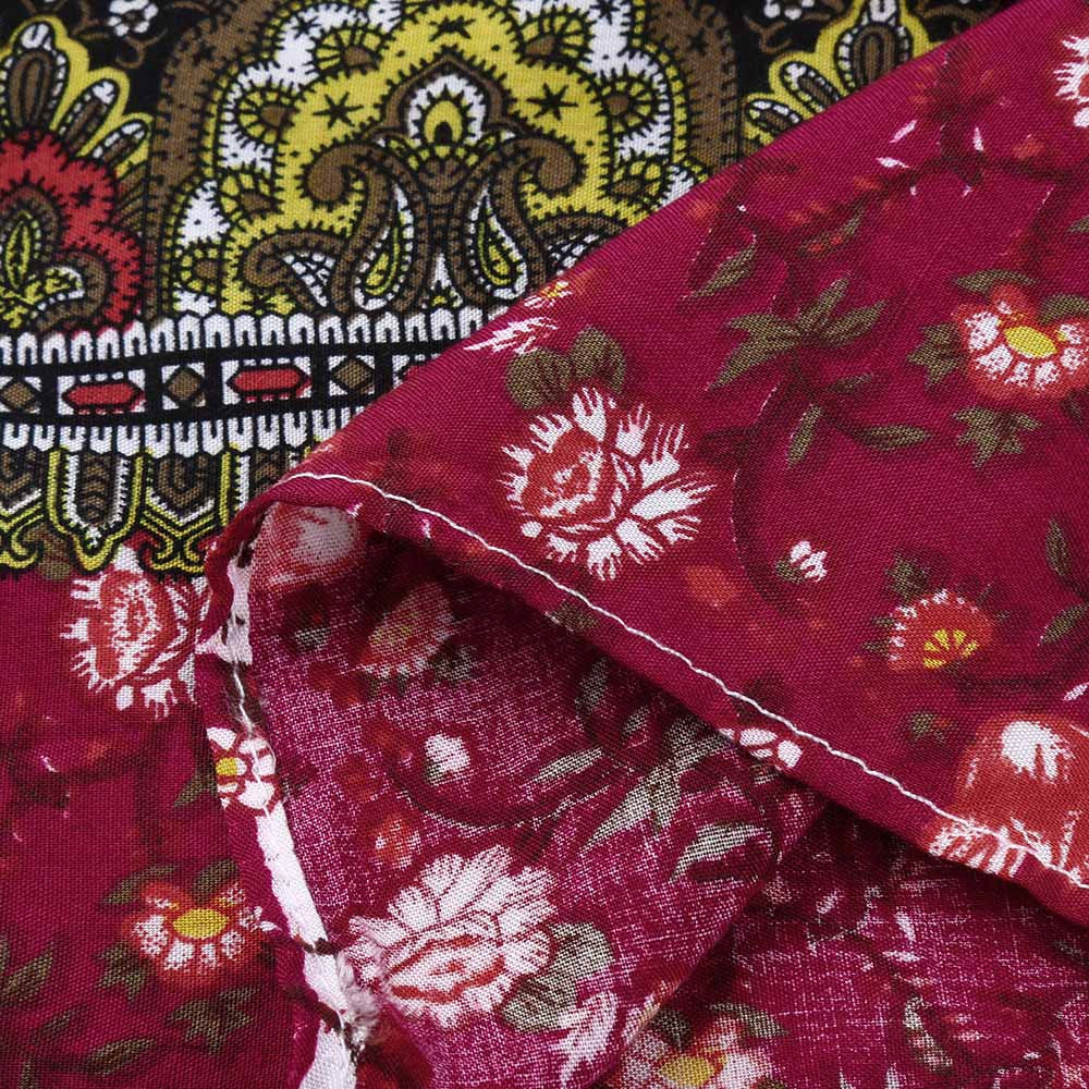 Bohemian Beach Dress Floral Print