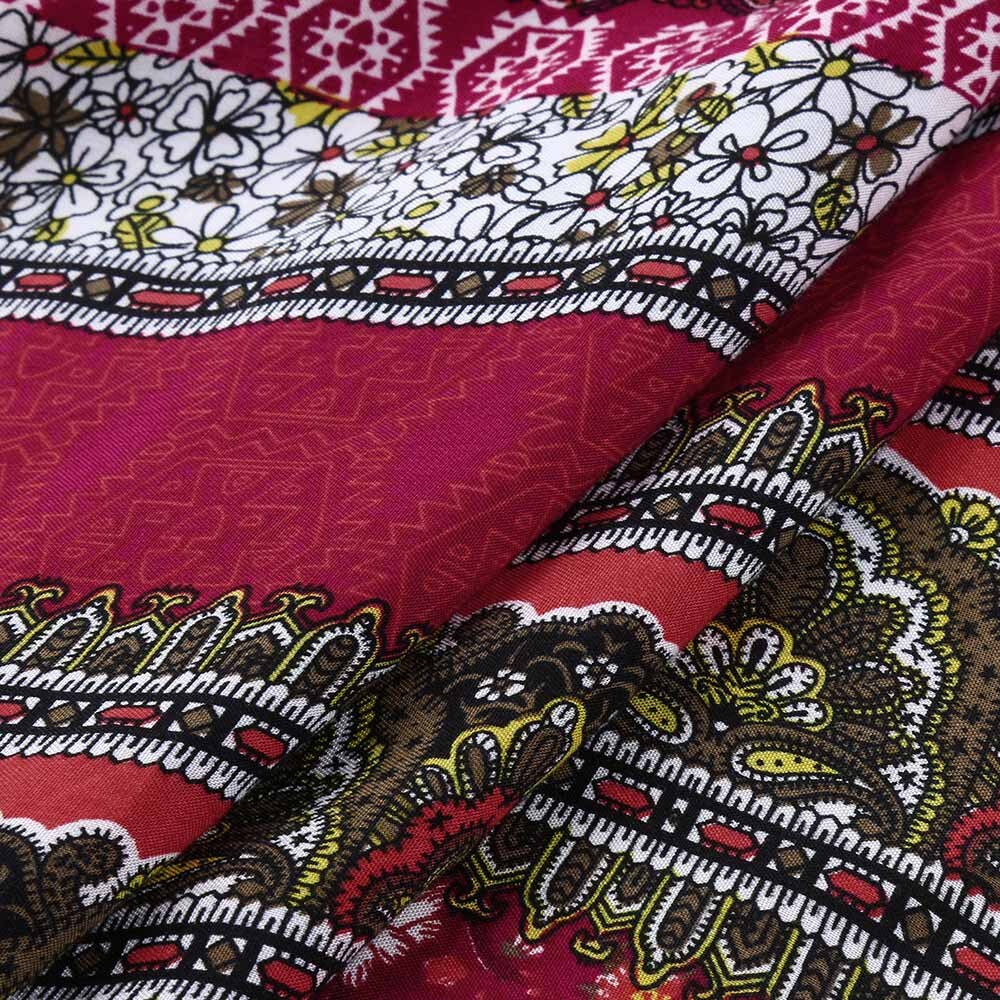 Bohemian Beach Dress Floral Print