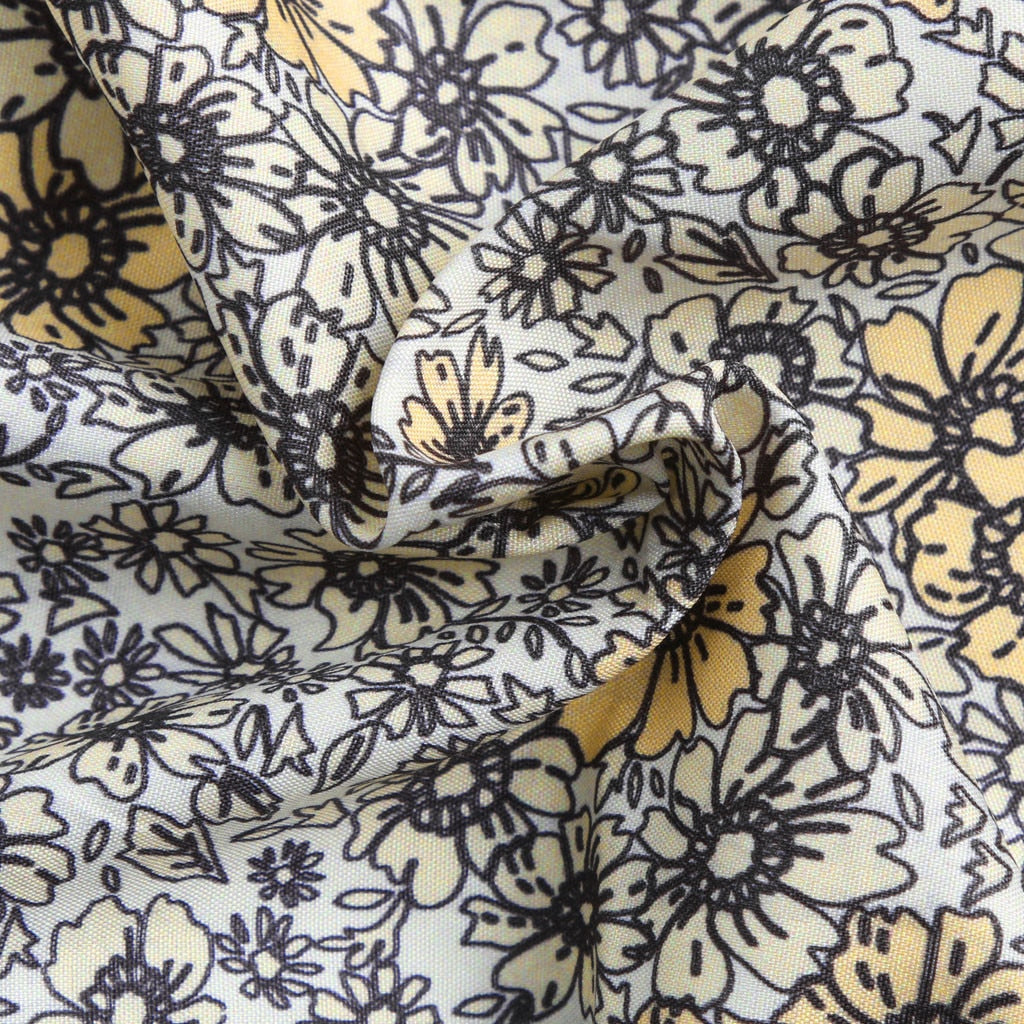 Tunic Maxi Beach Dress Vintage Daisy Print