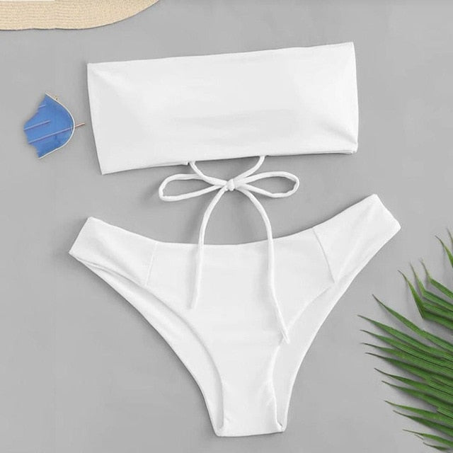 Backless Bandeau Bikini