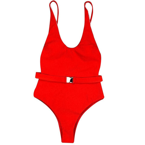 PERIMEDES ONE PIECE SWIMSUIT WITH BELT