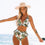 Women Push-up Padded Bra Floral Bikini Set Swimsuit