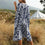 Boho Patchwork Hollow Summer Beach Dress